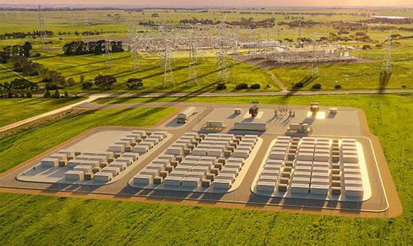 Victoria's "big battery" from the air