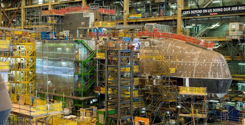 HMS Audacious construction